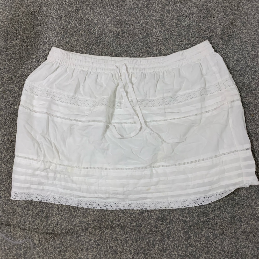Beach White Skirt